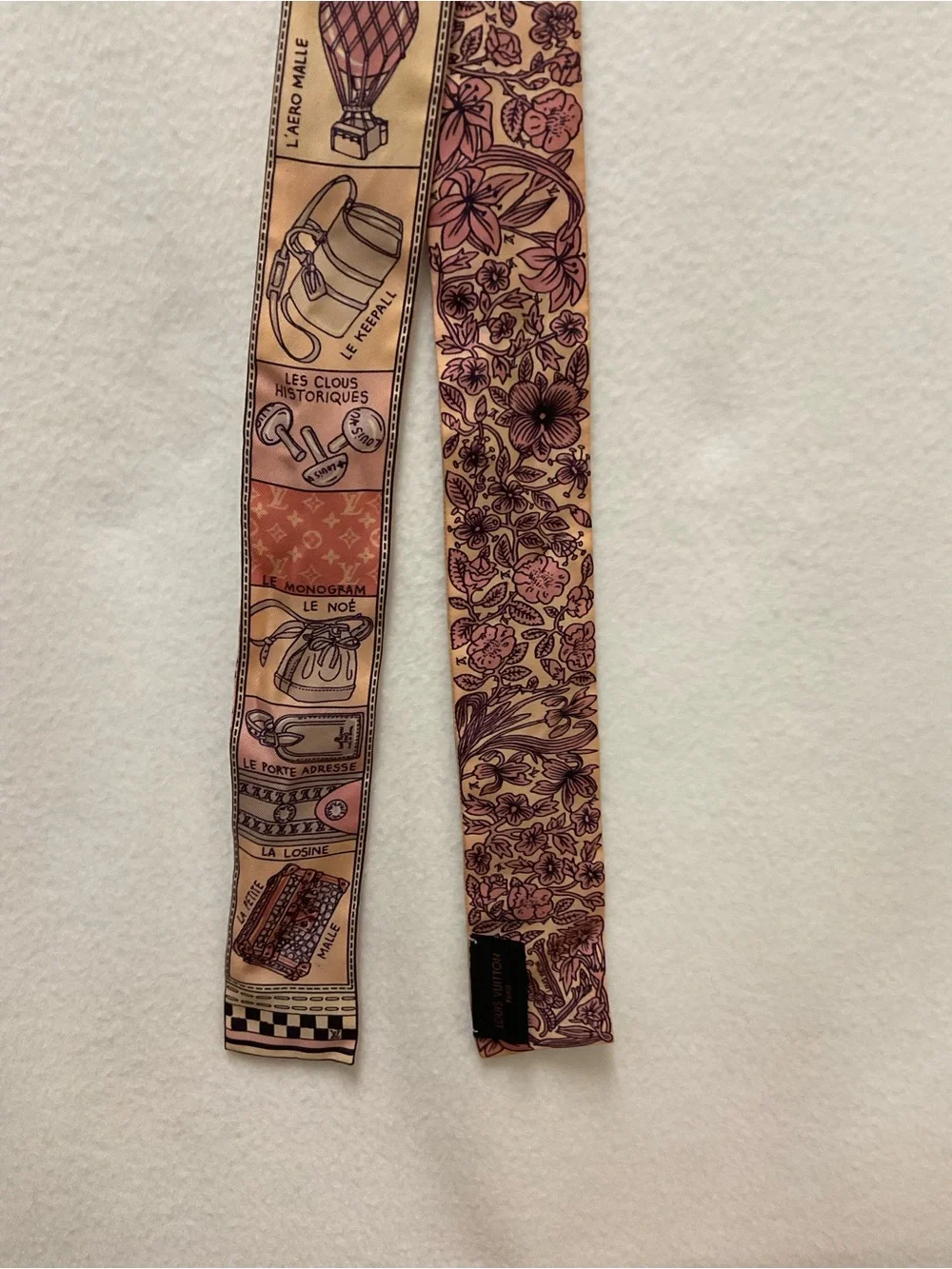 Louis Vuitton Silk Jeu De Louis BB Bandeau Pink